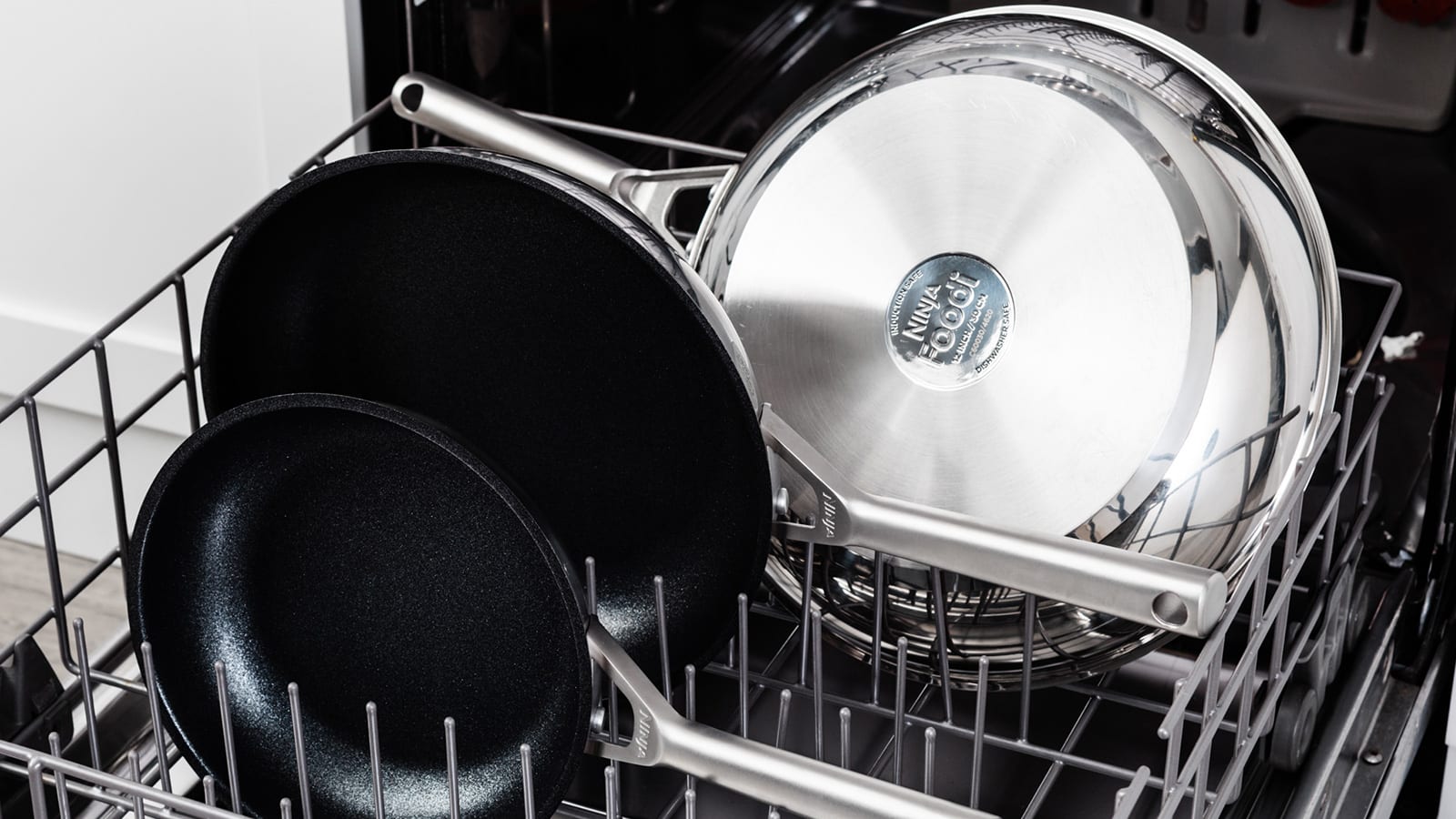 Ninja ZEROSTICK Stainless Steel 2Piece Frying Pan Set Ninja